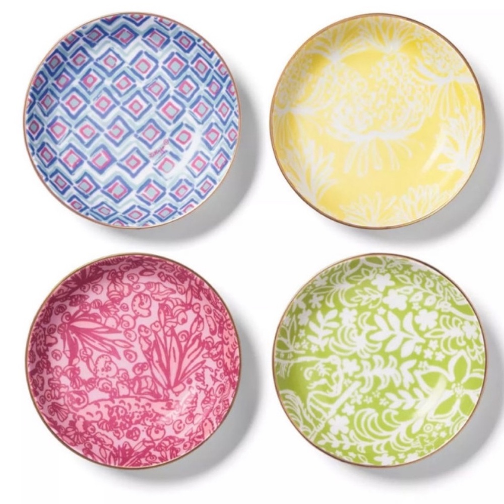 LILY  PULITZER NWT 4pc porcelain fruit bowls -multi